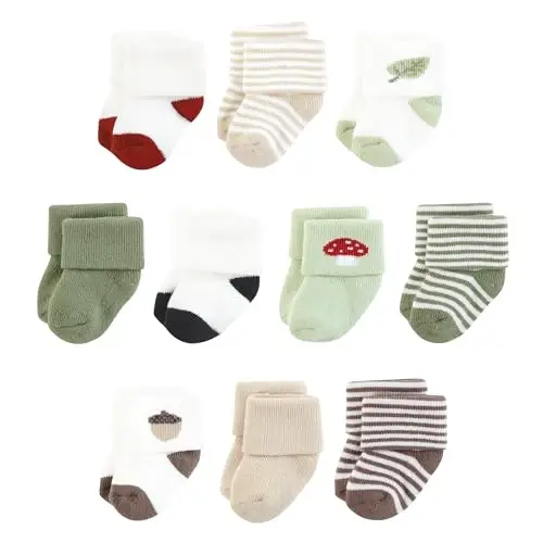 Touched by Nature Unisex Baby Organic Cotton Socks - 1