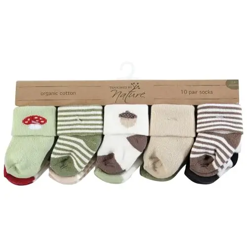 Touched by Nature Unisex Baby Organic Cotton Socks - 2