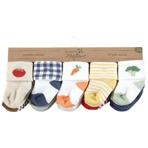 Touched by Nature Unisex Baby Organic Cotton Socks - 6