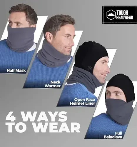 Tough Headwear Balaclava Ski Mask for Men & Women - Motorcycle, Shiesty Mask - Thermal Winter Face Masks - Pasamontañas - 6