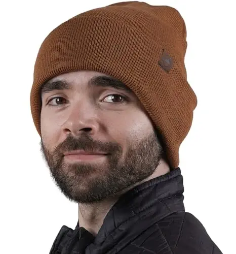 Tough Headwear Cuff Beanie Hat - All-Season Winter Cap - Stretch Fit Women & Mens Beanie - Durable Knit Unisex Winter Caps - 1