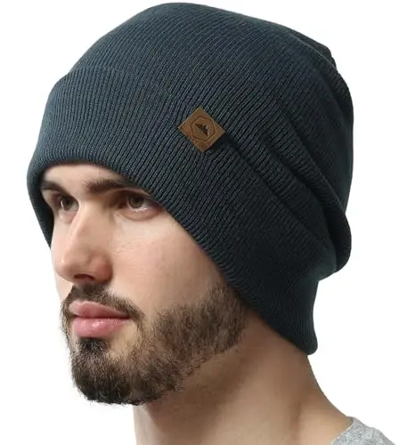 Tough Headwear Cuff Beanie Hat - All-Season Winter Cap - Stretch Fit Women & Mens Beanie - Durable Knit Unisex Winter Caps - 1