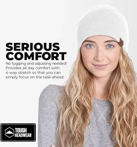 Tough Headwear Daily Knit Beanie Hat - Thermal Warmth Winter Hat - Breathable, Stretch Fit Beanie for Women & Men - 6