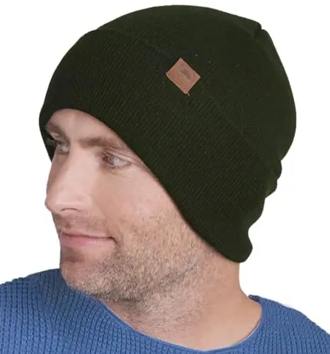 Tough Headwear Cuff Beanie Hat - All-Season Winter Cap - Stretch Fit Women & Mens Beanie - Durable Knit Unisex Winter Caps - 1