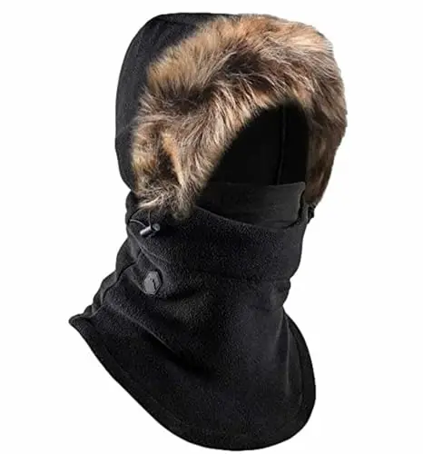 Tough Headwear Fleece Balaclava Ski Mask - Windproof Face Covering - Ski Mask for Cold Weather Gear - Winter Accessories 