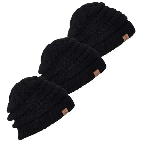 Tough Headwear Slouchy Beanie Hat - Itch-Free Winter Hats for Women - Stretchable Beanies for Women - Acrylic Winter Gear - 1