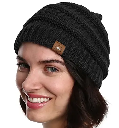 Tough Headwear Slouchy Beanie Hat - Itch-Free Winter Hats for Women - Stretchable Beanies for Women - Acrylic Winter Gear - 1