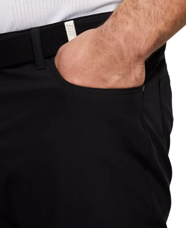 Tour Men's Stretch Slim-Fit 5-Pocket Golf Pants-Black/blac - 3
