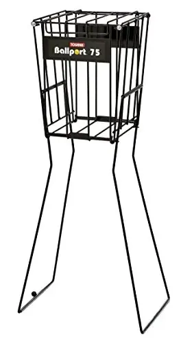 Tourna Ballport Premium Wire Tennis Hopper for Ball Pickup, Practice, and Transport - 1