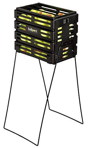 Tourna Ballport Tennis Ball Hopper Holds 80 Balls, Durable and Lightweight - 1