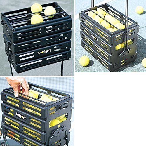 Tourna Ballport Tennis Ball Hopper Holds 80 Balls, Durable and Lightweight - 2