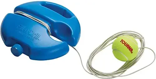 Tourna Fill & Drill Tennis Trainer, The Original Patented Water-Filled Base Tennis Trainer - TOURNA