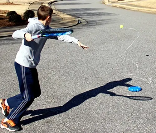 Tourna Fill & Drill Tennis Trainer, The Original Patented Water-Filled Base Tennis Trainer - 5