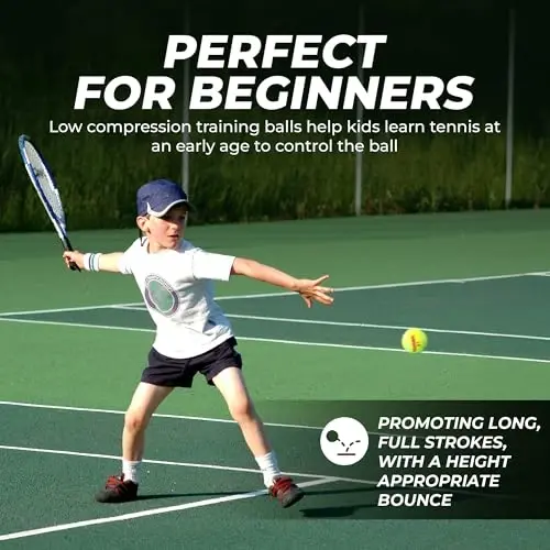 TOURNA Green Dot Low Compression Tennis Balls - 2