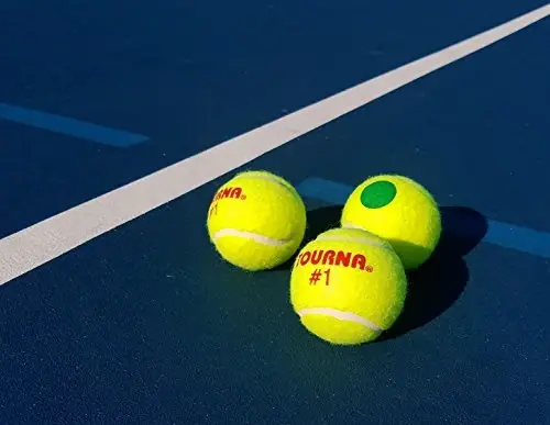 TOURNA Green Dot Low Compression Tennis Balls - 5