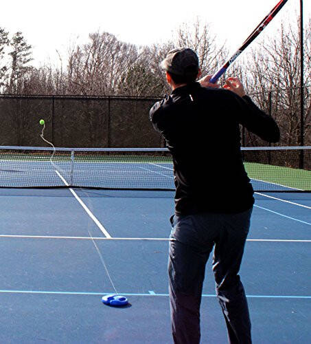 Tourna To'ldirish va Mashq Qilish Tennis Treneri, Asl Patentlangan Su bilan To'ldirilgan Taglikli Tennis Treneri - 6