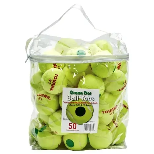 TOURNA Green Dot Low Compression Tennis Balls - TOURNA