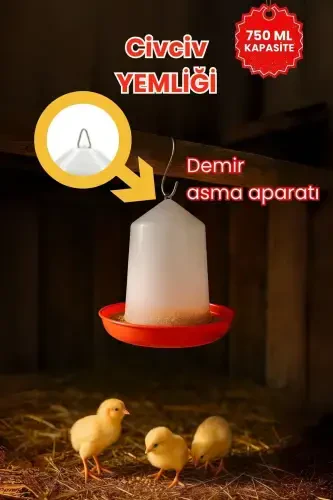 Tovuq boshlang'ich suv va ozuqa idish to'plami 750 ml - 4