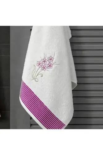 Towel Bathrobe 2-Piece Set - CREAM - 4