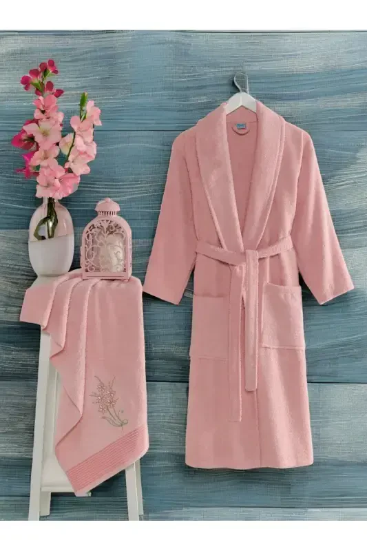 Towel Gift Set with Bathrobe - ROKO VİLLA