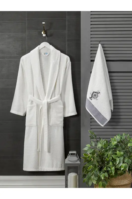 Towel Gifted Bathrobe-CREAM - 1