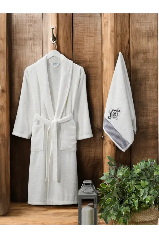 Towel Gifted Bathrobe-CREAM - 2
