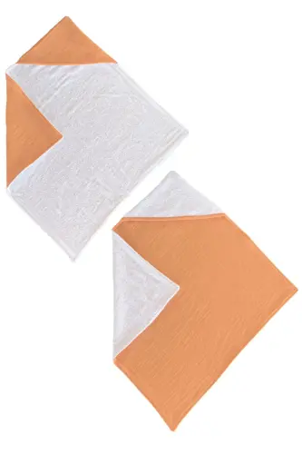 Towel Muslin Hooded Baby Kid Towel Swaddle Bath Towel Cotton Beach Towel Double Sided Use-White - 4