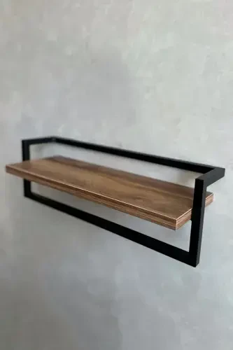 Towel Rack Bathroom Shelf Soap Dish Scarf Hanger Towel Hanger Bathroom Kitchen Organizer Modern Stylish Shelf-Black - 6