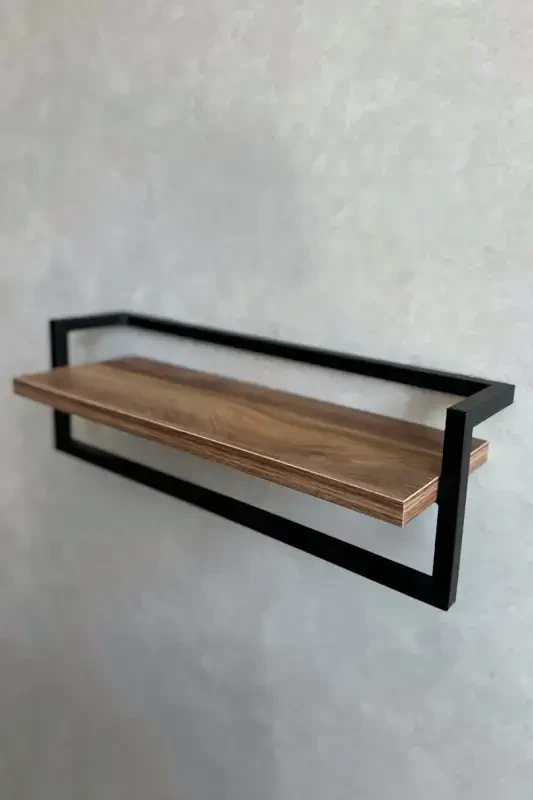 Towel Rack Bathroom Shelf Soap Dish Scarf Hanger Towel Hanger Bathroom Kitchen Organizer Modern Stylish Shelf-Black - 6