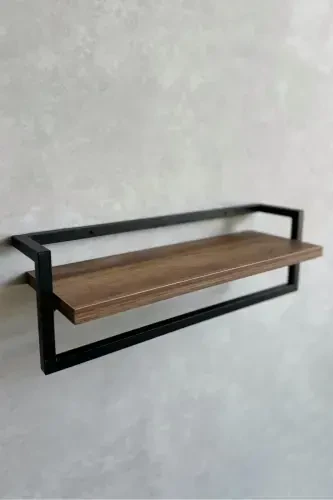 Towel Rack Bathroom Shelf Soap Dish Scarf Hanger Towel Hanger Bathroom Kitchen Organizer Modern Stylish Shelf-Black - 7