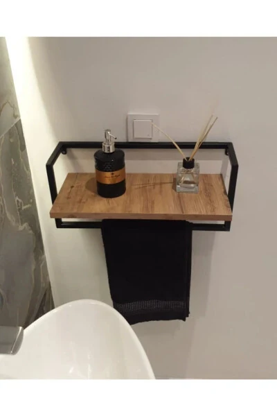 Towel Rack Bathroom Shelf Soap Dish Scarf Hanger Towel Hanger Bathroom Kitchen Organizer Multi-Purpose Rack - 6