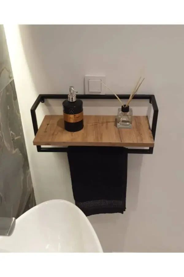 Towel Rack Bathroom Shelf Soap Dish Scarf Hanger Towel Hanger Bathroom Kitchen Organizer Multi-Purpose Rack - 6