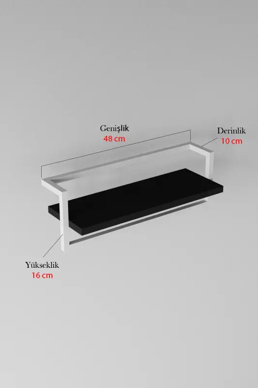 Towel Rack Bathroom Shelf Towel Holder Shawl Accessory Care Products Bathroom Kitchen Organizer Spice Rack-White - 7