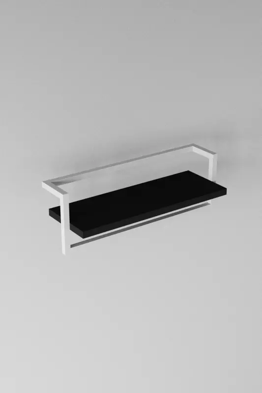Towel Rack Bathroom Shelf Towel Holder Shawl Accessory Care Products Bathroom Kitchen Organizer Spice Rack-White - 8