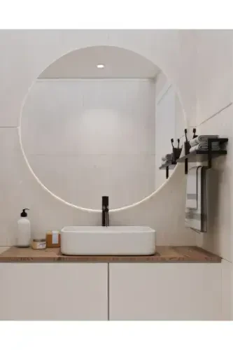 Towel Rack Black Wall Mounted Shelf Accessory Scarf Hanger Bathroom Kitchen Organizer Multi-Purpose Shelf-Black - 4