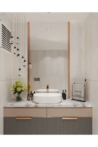 Towel Rack Countertop Paper Towel Holder Home Bathroom Organizer Stainless Steel No Assembly Required - 6