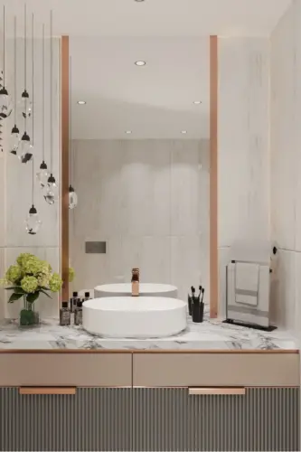 Towel Rack Countertop Paper Towel Holder Home Bathroom Organizer Stainless Steel No Assembly Required - 7