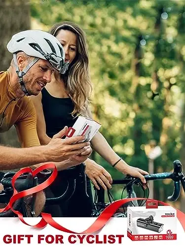 TOWILD Bike Lights for Night Riding,Compatible with Garmin/GoPro Mount,600 Lumen Bike Headlight,2000mAh Rechargeable Battery,Waterproof Bike Front Light for Commuter Cyclists-Fits All Bikes - 1