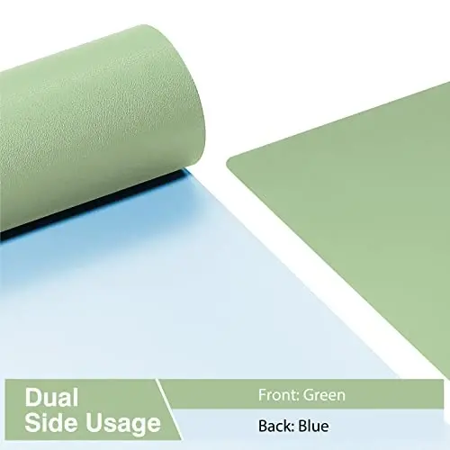 TOWWI Dual Sided Desk Pad, Large Desk Mat, Waterproof Desk Blotter Protector Mouse Pad, Leather Desk Pad Large for Keyboard and Mouse (36