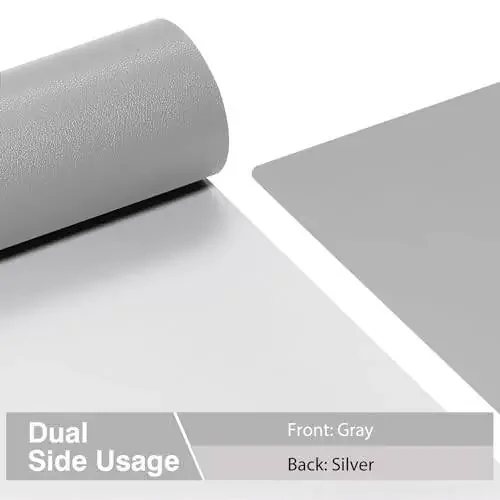 TOWWI Dual Sided Desk Pad, Large Desk Mat, Waterproof Desk Blotter Protector Mouse Pad, Leather Desk Pad Large for Keyboard and Mouse (24