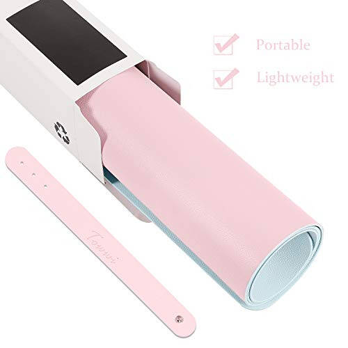 TOWWI Dual Sided Desk Pad, Large Desk Mat, Waterproof Desk Blotter Protector Mouse Pad, Leather Desk Pad Large for Keyboard and Mouse (36