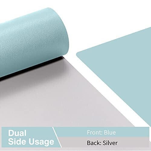 TOWWI Dual Sided Desk Pad, Large Desk Mat, Waterproof Desk Blotter Protector Mouse Pad, Leather Desk Pad Large for Keyboard and Mouse (32