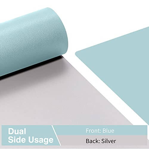 TOWWI Dual Sided Desk Pad, Large Desk Mat, Waterproof Desk Blotter Protector Mouse Pad, Leather Desk Pad Large for Keyboard and Mouse (32