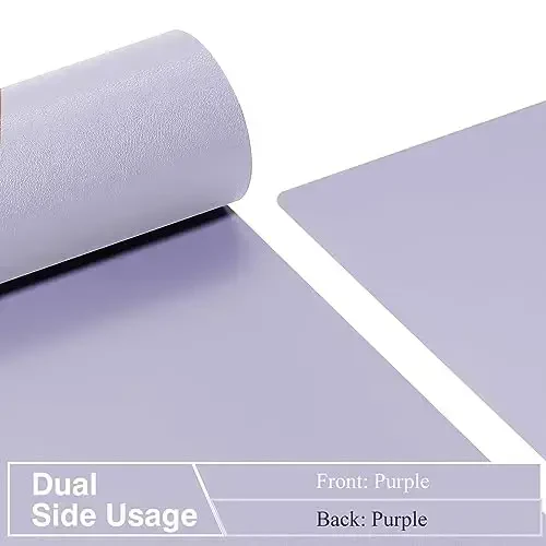 TOWWI Dual Sided Desk Pad, Large Desk Mat, Waterproof Desk Blotter Protector Mouse Pad, Leather Desk Pad Large for Keyboard and Mouse (32