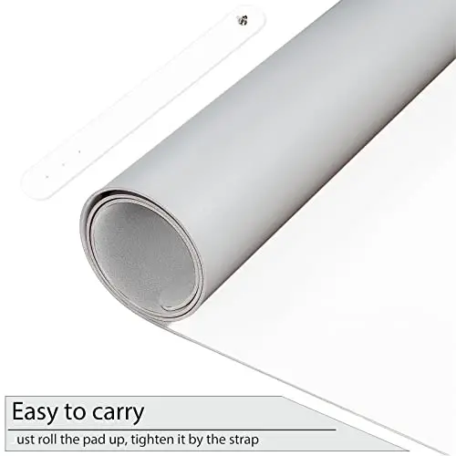 TOWWI Dual Sided Desk Pad, Large Desk Mat, Waterproof Desk Blotter Protector Mouse Pad, Leather Desk Pad Large for Keyboard and Mouse (32