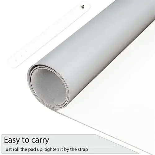 TOWWI Ikki tomonlama stol yostig'i, Katta stol uchun gilam, Suv o'tkazmaydigan stol himoyachisi sichqoncha yostig'i, Klaviatura va sichqoncha uchun katta charm stol yostig'i (24