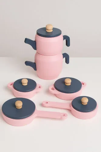 Toy Pot Pan Kettle Kitchen Set (PINK) - GENEL MARKALAR