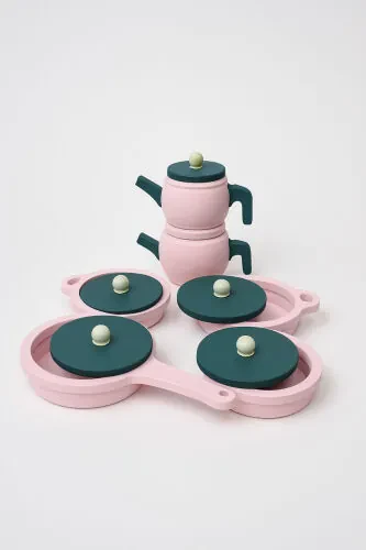 Toy Pot Pan Kettle Kitchen Set (PINK) - GENEL MARKALAR (1)