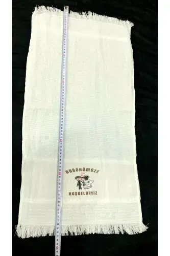 To'y sochiq Avtomobil sochiq Konvoy sochiq 12 dona, to'yimizga xush kelibsiz. okuluk.yörük To'y Dəsmal-beyaz - 6