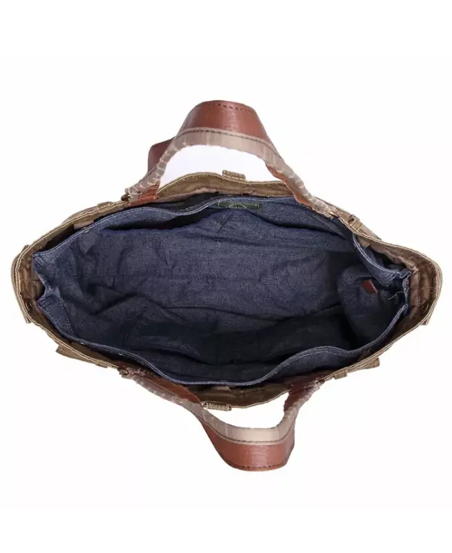 Lake Toya Canvas Tote Bag - Olive - 3